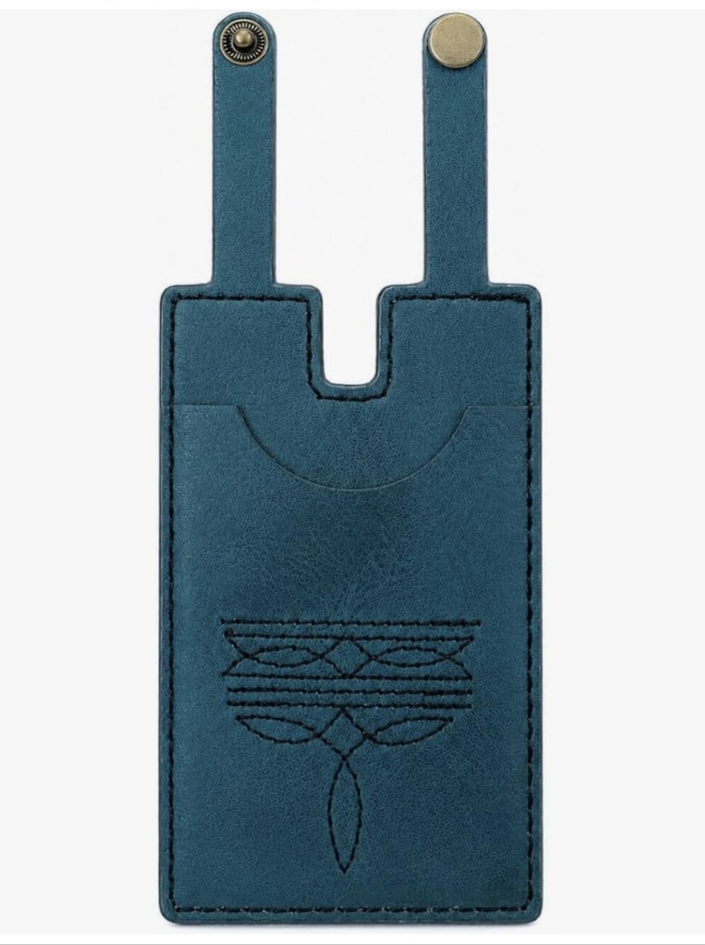 2 Piece Western Boot Wallet - Teal